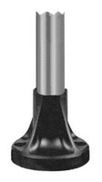 Алюминевая труба 80мм со встроенной пластиковой опорой чёрного цвета для светосигнальных колонн и сигнальных блоков