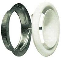 Диффузор приточный стальной D=160 с монтажным кольцом