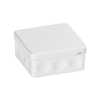 Коробка разветвительная квадратная 86х86х39мм, IP65, белая