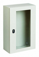 Шкаф 600х600х200мм с прозрачной дверью, серия S3D