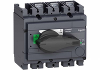 Выключатель-разъединитель 3П 100А с чёрной ручкой INTERPACT INS250