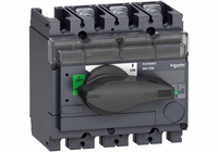 Выключатель-разъединитель 3П 100А с чёрной ручкой INTERPACT INV100